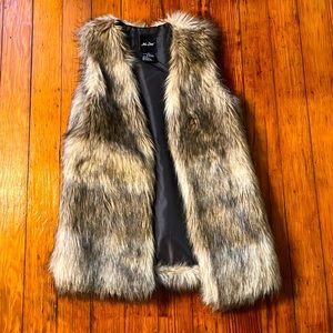 Faux fur vest